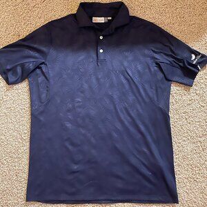 KJUS Navy palm golf polo Shadow Glen M